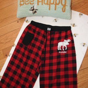 Lazy Zone Red & Black Checked Yoga Pajama Pants